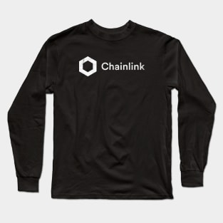 Chainlink LINK Crypto Coin White Vintage Long Sleeve T-Shirt